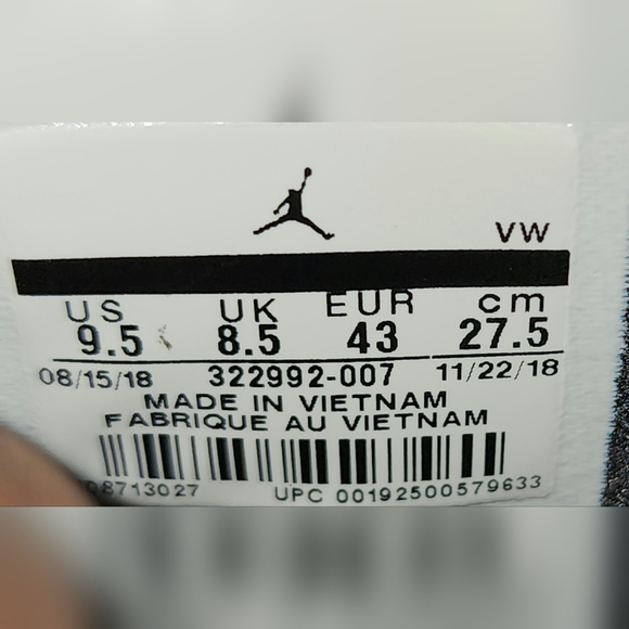 Jordan 6 Rings 'Black Metallic Gold' - Size 9.5 - Blk/Metallic Gold - White - Picture 4 of 14